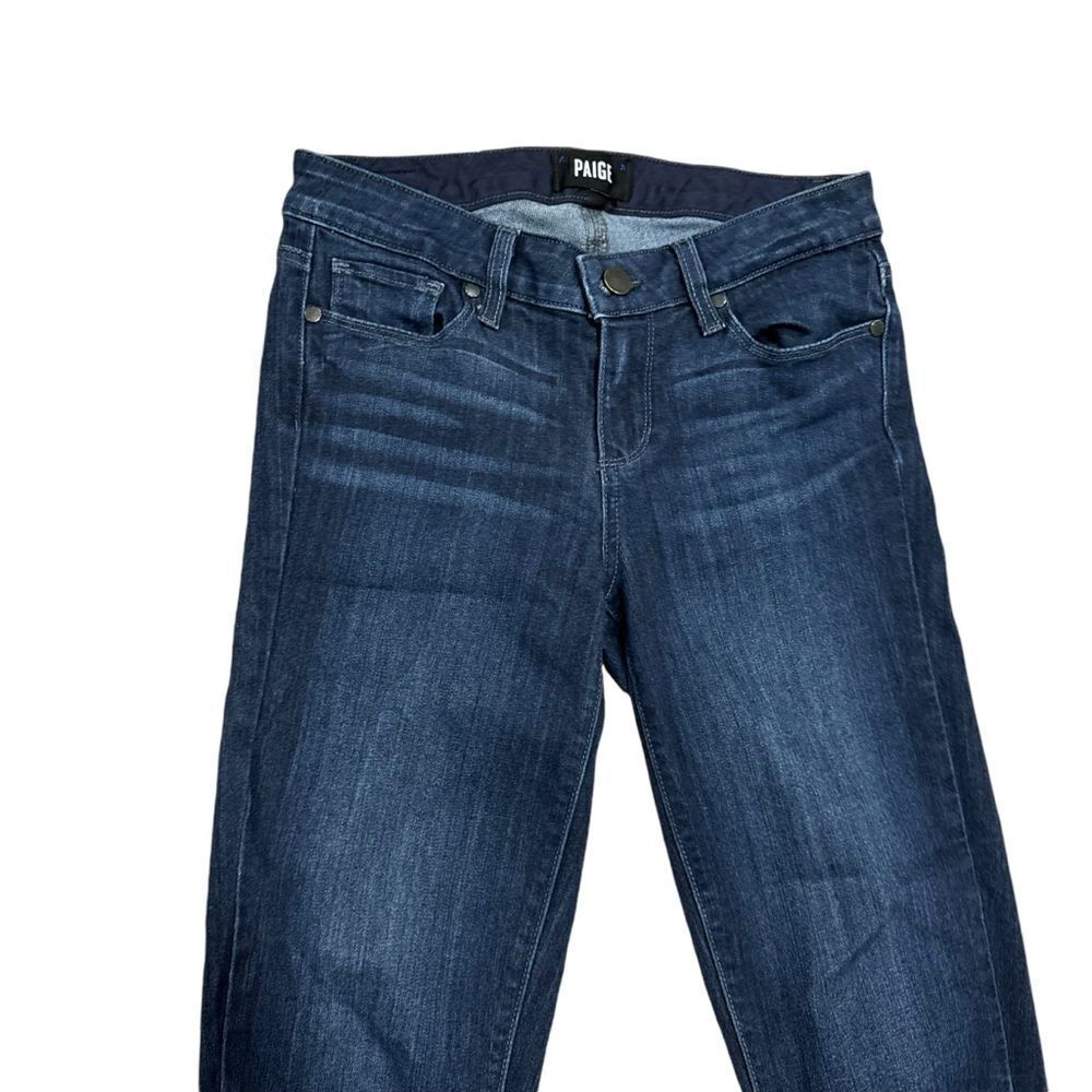 Paige Skyline Ankle Peg Skinny Jeans in Caswell Blue - Picture 6 of 12